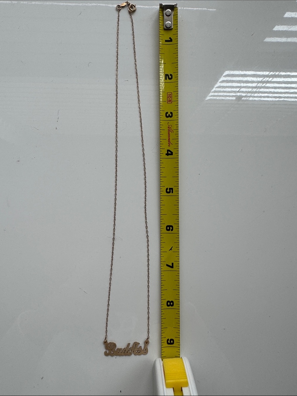 VINTAGE 14K GOLD “BADASS” NECKLACE - Picture 4 of 4